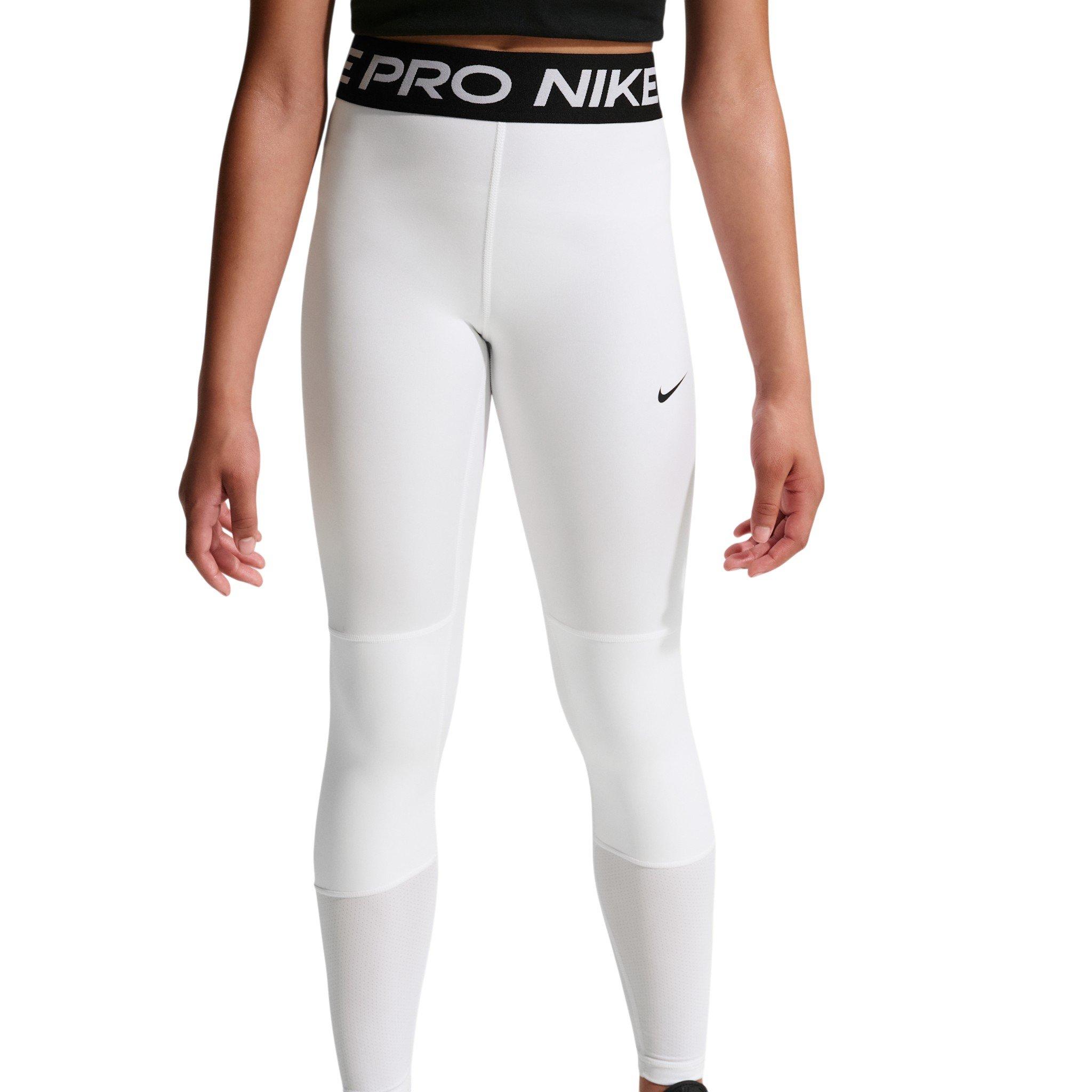Nike Big Girls' Pro Dri-FIT Leggings - White - WHITE